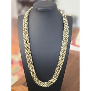 Long Twisted Rope Necklace Vintage Monet?